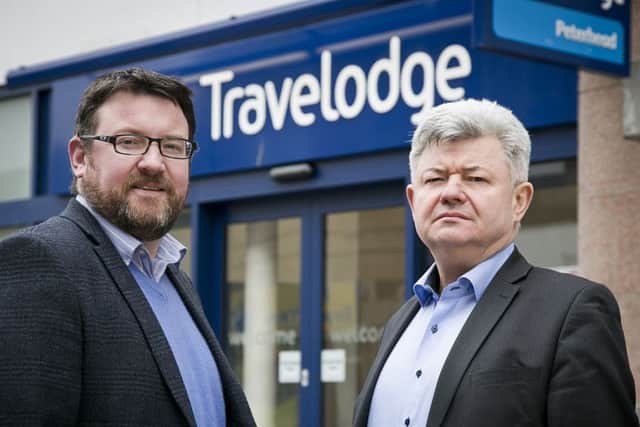 From left: Robin and Robert Keane, directors at Ardent Group, the developer behind Travelodge's Peterhead hotel. Picture: Contributed
