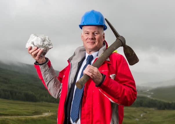 Scotgold boss Richard Gray is focused on securing finance to develop the firm's Cononish mine. Picture: John Devlin