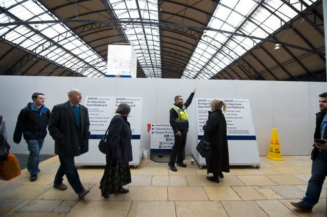 Queen Street Station's concourse has re-opened after this closure last year, but very little else. Picture: John Devlin