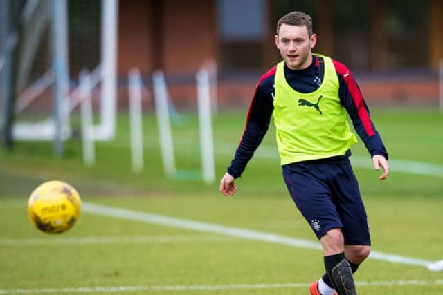 Rangers full-back Lee Hodson at training. Picture: SNS
