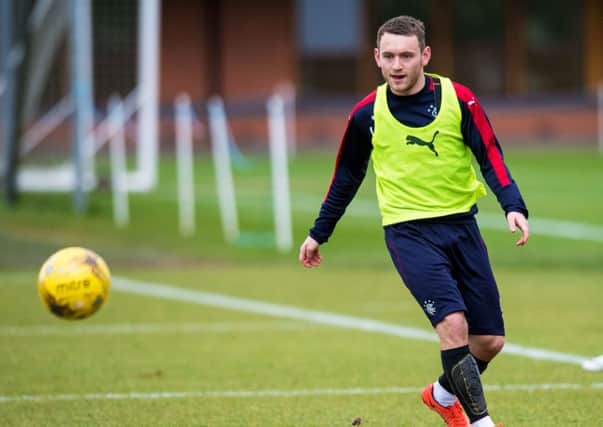Rangers full-back Lee Hodson at training. Picture: SNS