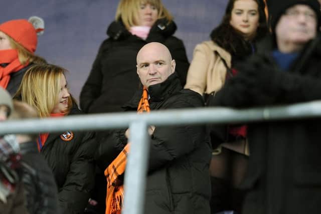 Stephen Thompson is under fire, with United struggling to get back to the top flight. Picture Michael Gillen