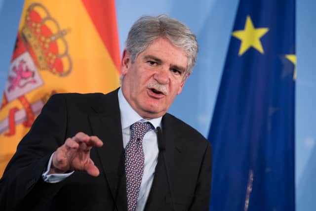 Spanish foreign minister Alfonso Dastis outlined his country's intentions. Picture: Getty