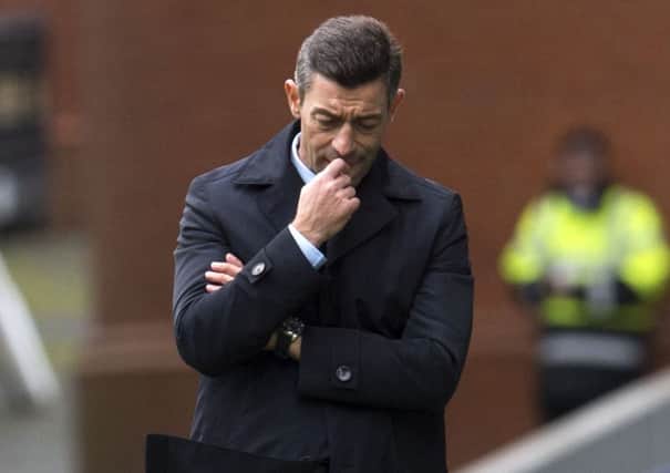 Rangers manager Pedro Caixinha saw his side fall behind to Motherwell before battling back to claim a point. Picture: SNS