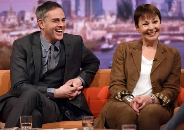 Co-leaders of the Green Party Jonathan Bartley and Caroline Lucas MP on The Andrew Marr Show. Picture: Jeff Overs/BBC via Getty Images