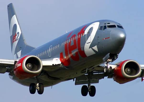 The Jet2 flight is travelling from Venice to Edinburgh.