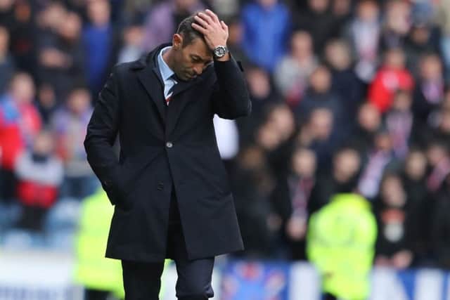 Rangers manager Pedro Caixinha was forced into making a triple change against Motherwell on Saturday. Picture: PA