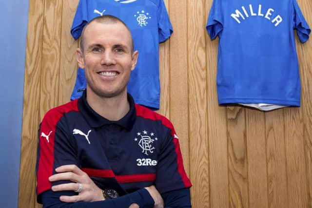 Rangers' new sensory suite, Broxi's Den, was officially opened by striker Kenny Miller. Picture: Paul Devlin/SNS