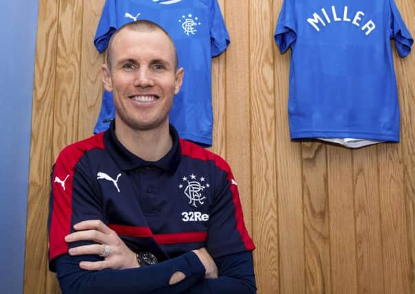 Rangers' new sensory suite, Broxi's Den, was officially opened by striker Kenny Miller. Picture: Paul Devlin/SNS