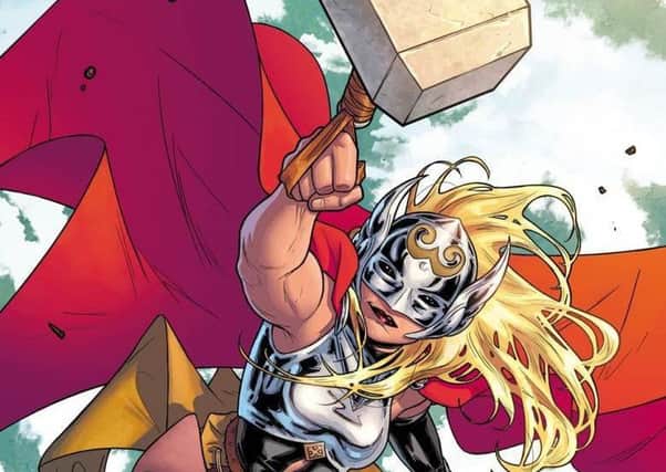 Jane Foster is the Goddess of Thunder who has replaced the male Mighty Thor in Marvel comics.