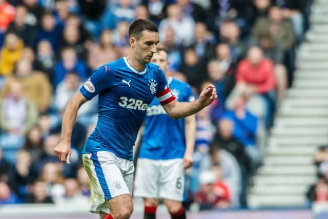 Rangers captain Lee Wallace will miss three to four weeks. Picture: John Devlin