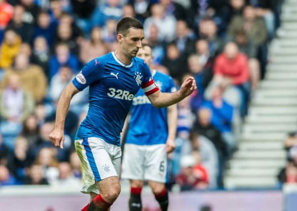 Rangers captain Lee Wallace will miss three to four weeks. Picture: John Devlin