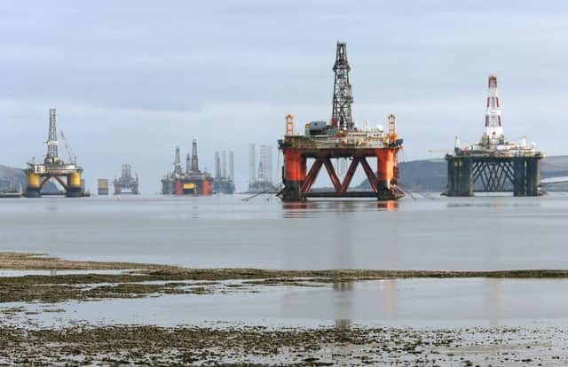 Oil rigs laid up in the Cromarty Firth in 2016. The sector has been rocked by a collapse in prices in recent years. Picture: Andrew Milligan/PA Wire