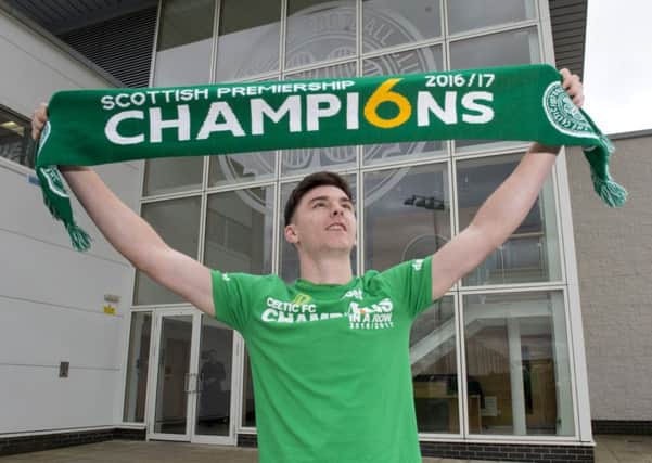 Kieran Tierney  is fully-focused on completing a domestic treble. Picture: SNS.