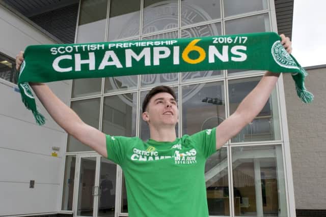 Kieran Tierney is fully-focused on completing a domestic treble. Picture: SNS.