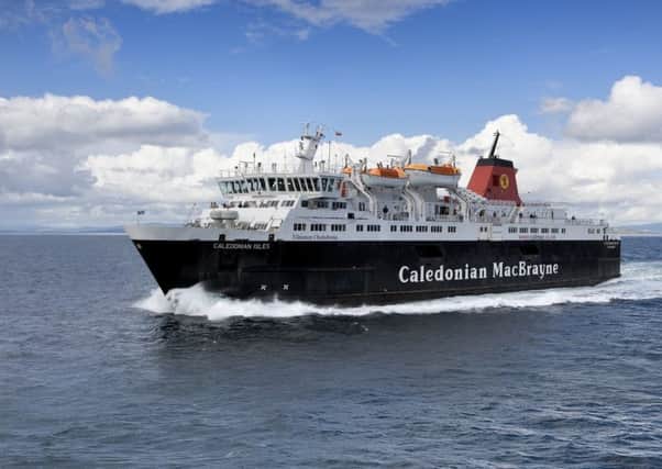 CalMac crews targeted by lasers. Picture: Contributed