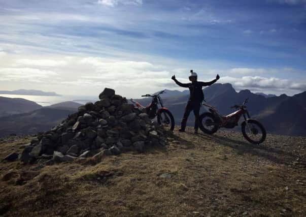 Danny MacAskill after his controversial motorbike ride on Skye mountain. Picture: Danny MacAskill Facebook
