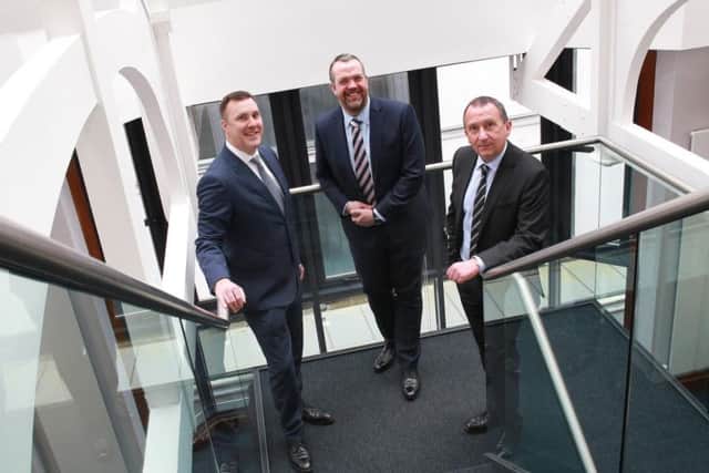 From left are Calum Campbell, Peter Seymour and Les McAndrew. Picture: Contributed