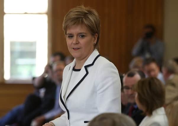 First Minister Nicola Sturgeon arrives at an event in Stanford, California on a visit to the United States. Picture Justin Sullivan/Getty Images