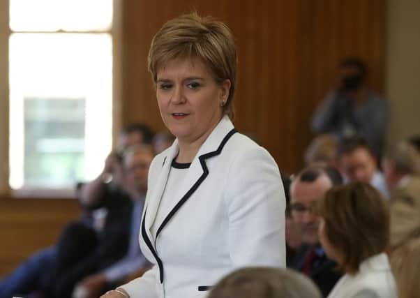 First Minister  Nicola Sturgeon arrives at an event in Stanford, California on a visit to the United States.  Picture Justin Sullivan/Getty Images