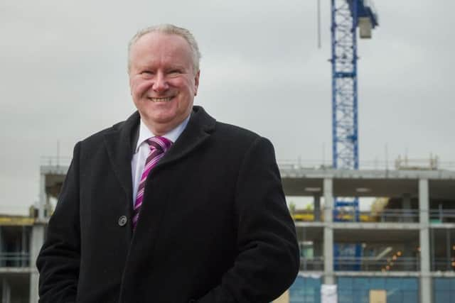 Former Health Minister Alex Neil MSP at India Quay, Fountainbridge, Edinburgh