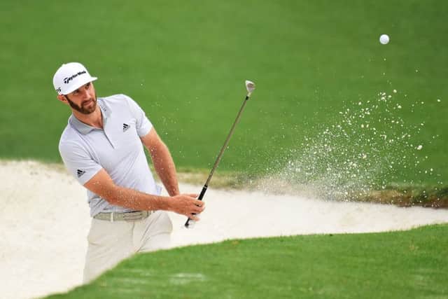 Dustin Johnson sufferedf the injury after completing his preparation earlier in the day. Picture: Getty Images