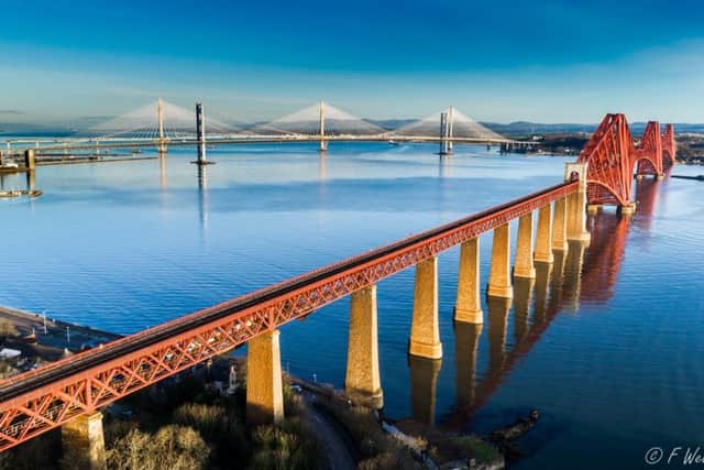 The Forth Bridge, opened in 1890, is the oldest of the three crossings. Picture: Finlay Wells