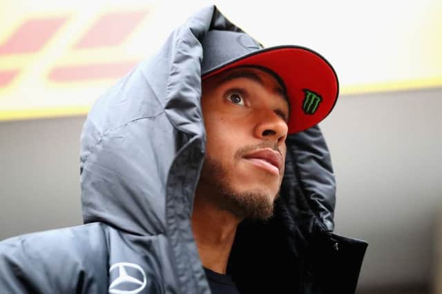 Lewis Hamilton at Shanghai International Circuit, where heavy rain is forecast to hit Sunday's Chinese Grand Prix. Picture: Clive Mason/Getty Images