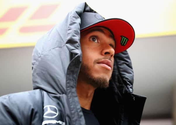 Lewis Hamilton at Shanghai International Circuit, where heavy rain is forecast to hit Sunday's Chinese Grand Prix. Picture: Clive Mason/Getty Images