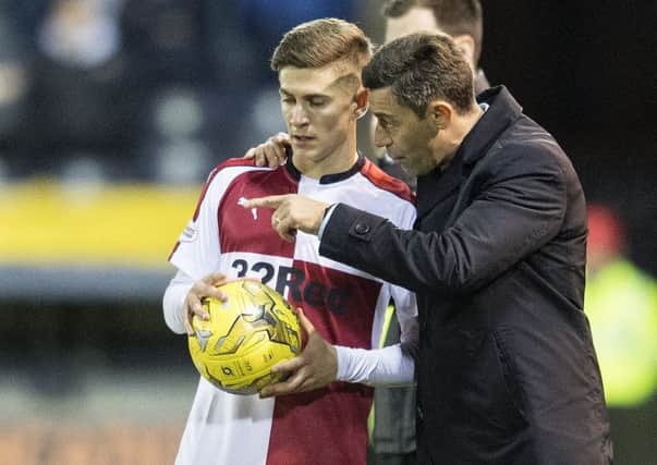 Myles Beerman stood up to the test in his Rangers debut. Picture: SNS.