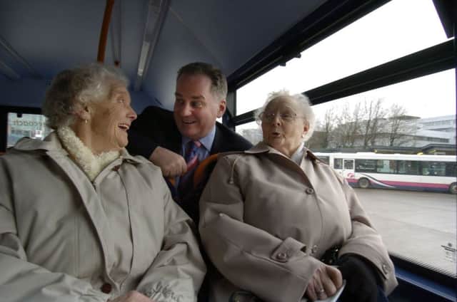 First Minister Jack McConnell launched free bus travel in 2006. Picture: Donald MacLeod