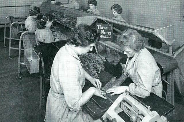 Three Nuns tobacco sorted in Alexandra Parade factory. PIC: Contributed.