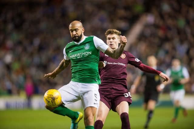 An estimated 100,000 viewers were able to watch a Scottish Cup replay between Hibs and Hearts despite no television network broadcasting the match. Picture: Ian Georgeson/TSPL
