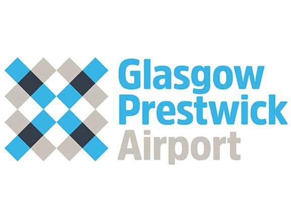 The airport's new logo was launched last year. Picture: Prestwick Airport