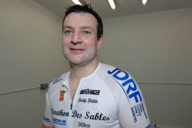 Scotlands Roddy Riddle, a former Commonwealth Ganes cyclist, is now an extreme maraton runner  and Type 1 diabetes sufferer.