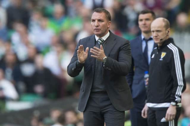 Brendan Rodgers leads Celtic to another victory to celebrate penning a new contract. Pic: SNS/Alan Harvey