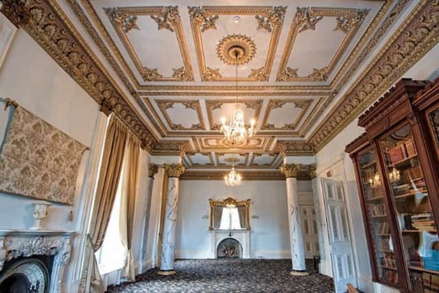 The lavish interior at Dalmoak which was given the named Brandy Castle by locals given it was owned by wine and spirits merchant John Aiken. PIC: www.housesimple.com