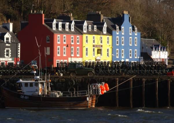 The coloured houses and shops of Tobermoray, Mull. Picture: TSPL