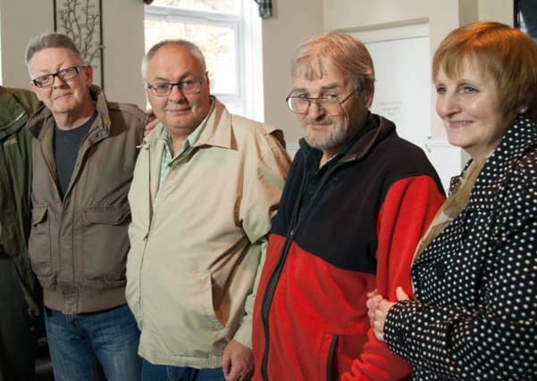 Bernard Clark, Andrew, James and Joan Clark. Picture: CP