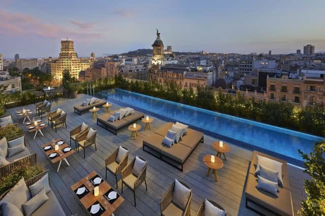 Rooftop pool at Mandarin Oriental, Barcelona