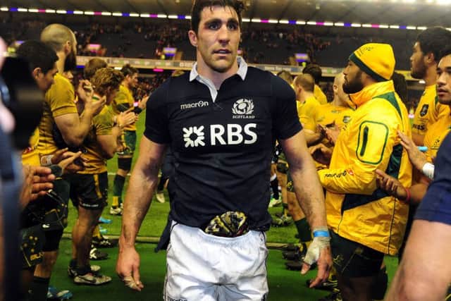 Kelly Brown after captaining Scotland against Australia in 2013. Picture: Ian Rutherford