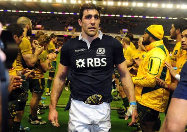 Kelly Brown after captaining Scotland against Australia in 2013. Picture: Ian Rutherford