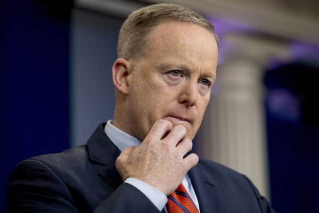 White House Press Secretary Sean Spicer (AP Photo/Andrew Harnik)