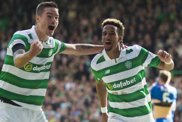 Celtic's Scott Sinclair (right) has been in tremendous form this season. Picture: SNS