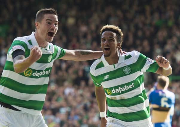 Celtic's Scott Sinclair (right) has been in tremendous form this season. Picture: SNS