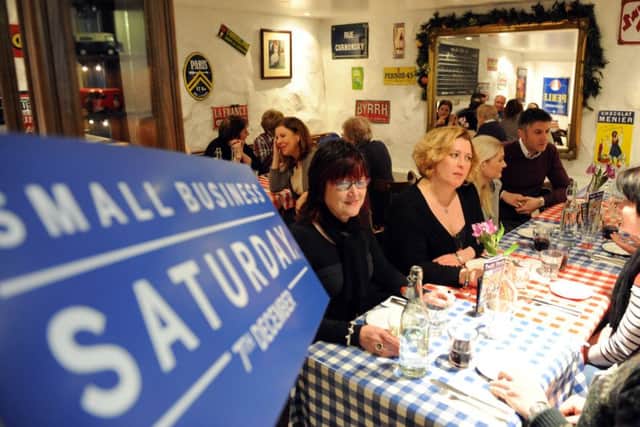 FSB members lunch at the Petit Paris restaurant in the Grassmarket, Edinburgh, ahead of the Small Business Saturday event.