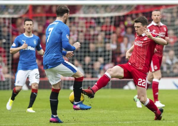 Aberdeen captain Ryan Jack, right, is likely to head to England when he does leave Pittodrie. Pic: SNS