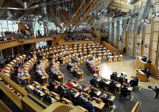 The Scottish Parliament during a debate. Picture: Andy Buchanan/AFP/Getty Images