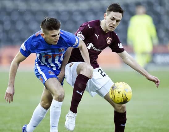 Hearts' Liam Smith wants European football despite the club's lame draw at Rugby Park on Friday night. Pic: SNS/Rob Casey