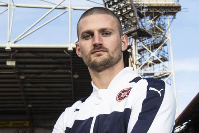 Perrys bar: Hearts skipper Kitchen could miss European qualifiers if Hearts finish fourth  and Hibs fail to retain cup.  Picture: Gary Hutchison/SNS